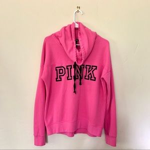 PINK cowl neck sweatshirt